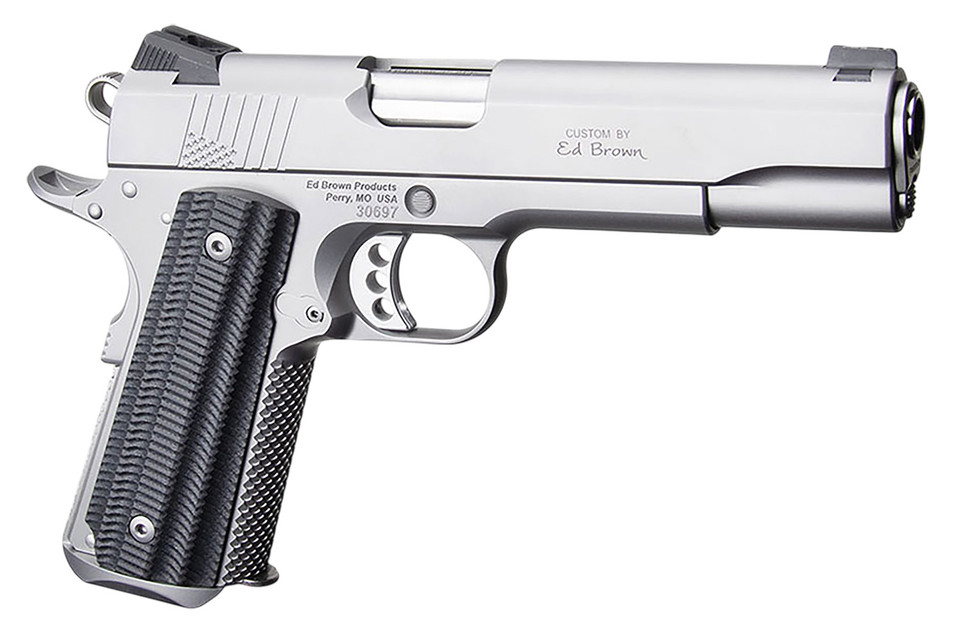 Ed Brown Base-SS-2A 2nd Amendment 1911 Pistol in Stainless .45 ACP with 5 Inch Barrel