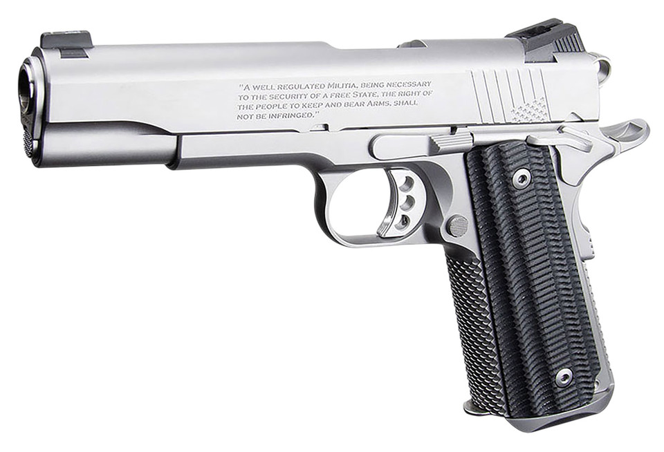 Ed Brown Base-SS-2A 2nd Amendment 1911 Pistol in Stainless .45 ACP with 5 Inch Barrel