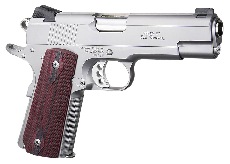 Ed Brown EC18-SS-45 Executive Commander 1911 Pistol 45 ACP 4.25 Inch Barrel Stainless Steel