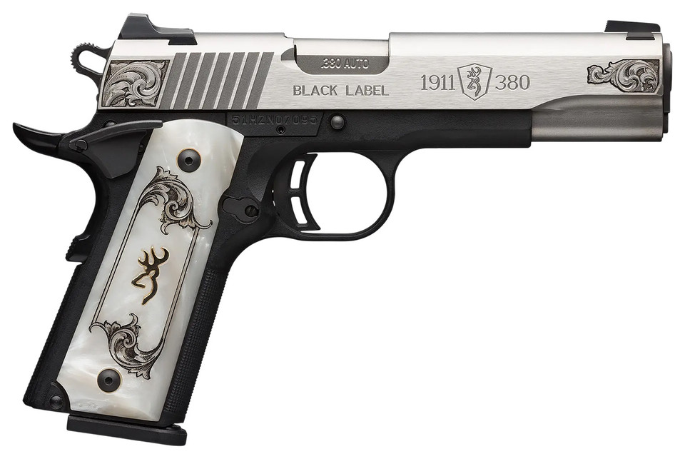 Browning 1911 Black Label Medallion .380 ACP 4.25-inch 8+1 Capacity Pistol