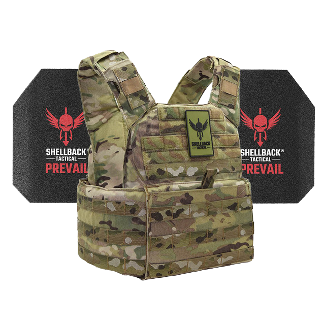 SHELLBACK TACTICAL BANSHEE RIFLE LEVEL III ARMOR KIT WITH AR1000 STEEL PLATES