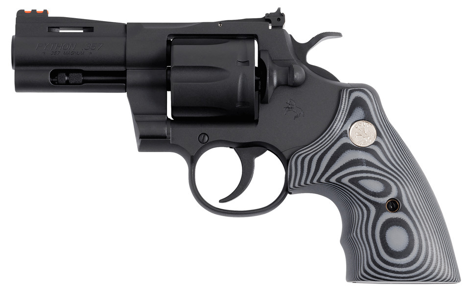 Colt Mfg Python Model Python BM3FO 38 Special Revolver 3-inch Matte Blued Carbon Steel Frame