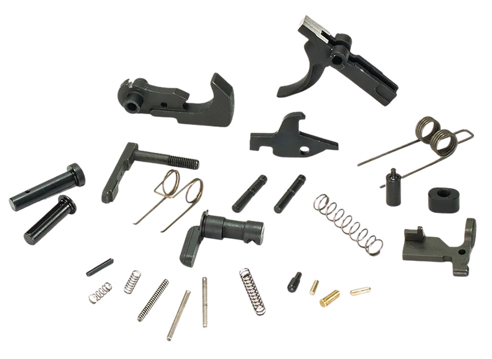 White Label Armory WLA-LOW-1014-01 Lower Parts Kit for AR Platform with Curved Trigger