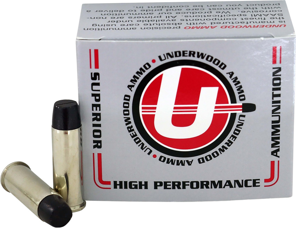 Underwood Ammo UA 723 44 Rem Mag 305 Grain Hard Cast Long Wide Nose Ammunition
