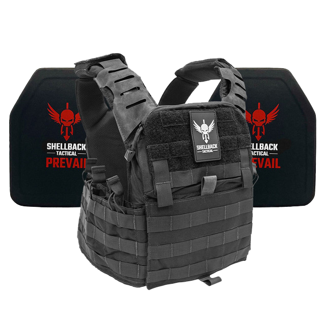 SHELLBACK TACTICAL BANSHEE ELITE 2.0 LIGHTWEIGHT LEVEL IV ARMOR KIT WITH MODEL 4SICMH CERAMIC PLATES