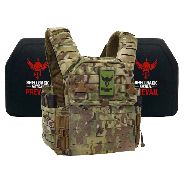 SHELLBACK TACTICAL BANSHEE ELITE 3.0 LIGHTWEIGHT LEVEL IV ARMOR KIT WITH MODEL 4SICMH CERAMIC PLATES