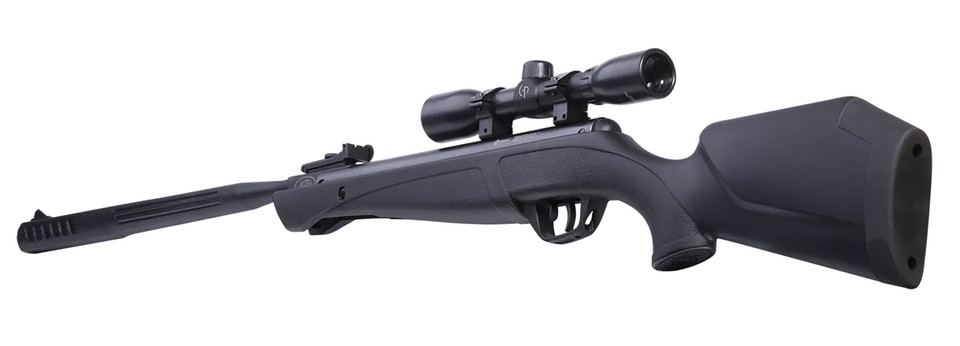 Daisy Crosman Shockwave 22 Air Rifle with Scope and QuietFire Sound Suppression