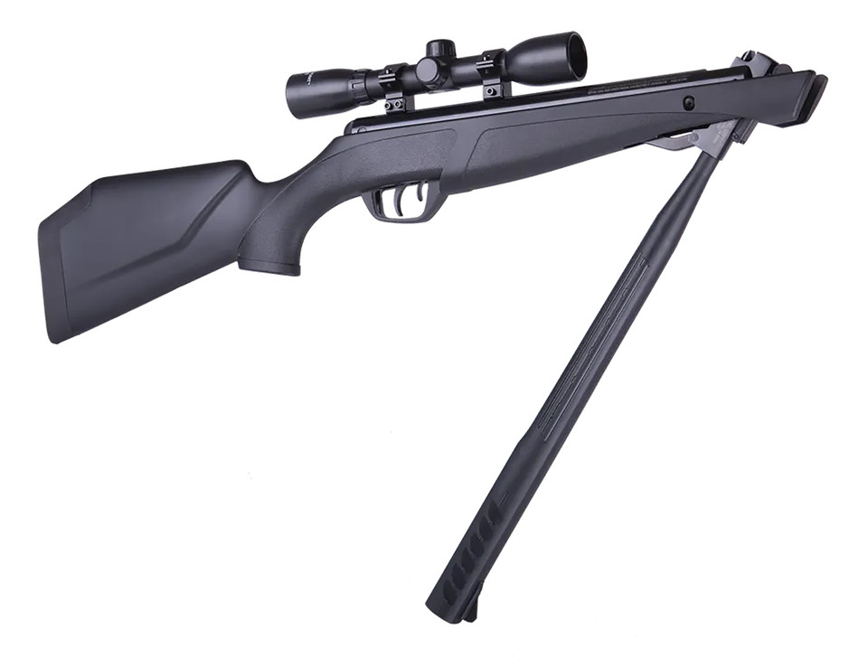 Daisy Crosman Shockwave 22 Air Rifle with Scope and QuietFire Sound Suppression
