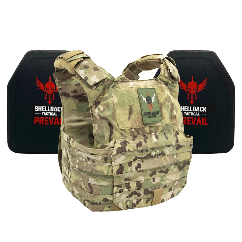 Shellback Tactical Patriot Lightweight Level IV Armor Kit with Model 4SICMH Ceramic Plates