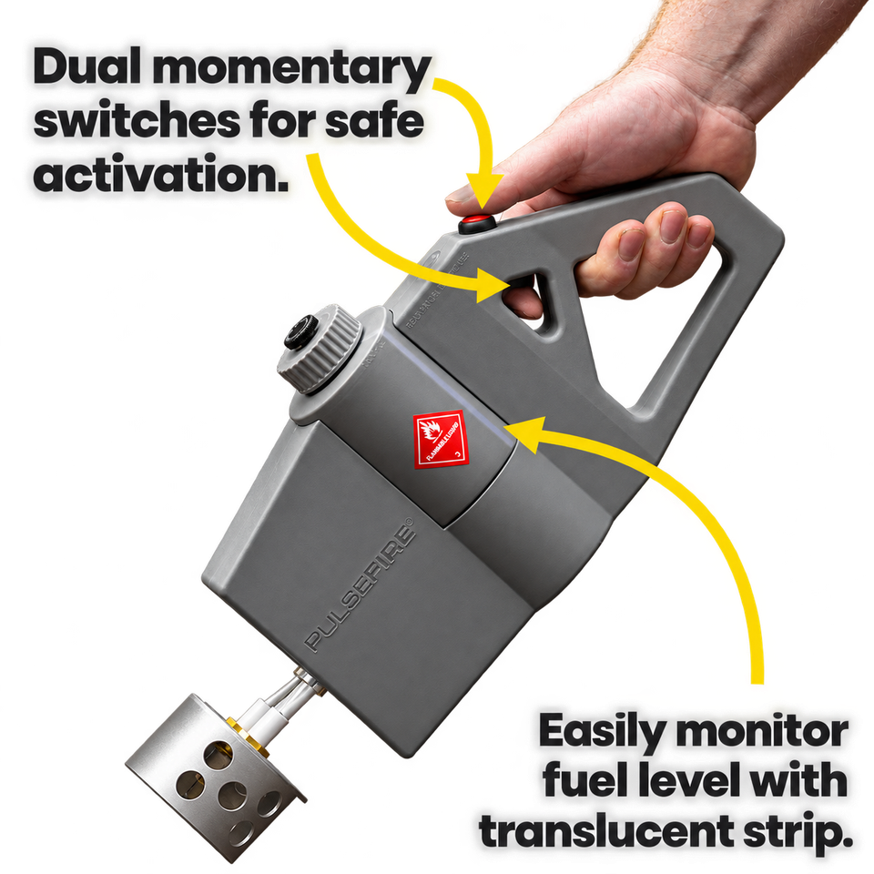 Exothermic Technologies Pulsefire Compact Flame Thrower – Gray