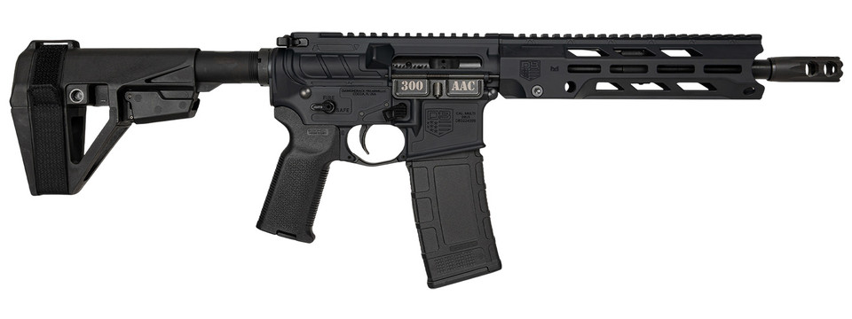 Diamondback DB15 300 AAC Blackout 10 Inch Rifle with Magpul MOE Grip and SB Tactical SBA5 Brace