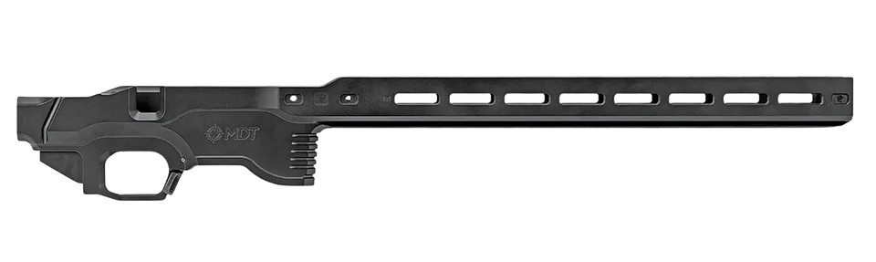 MDT Sporting Goods Inc MDT 114881BLK Chassis Base for Ruger American Rimfire with Cerakote Black Finish
