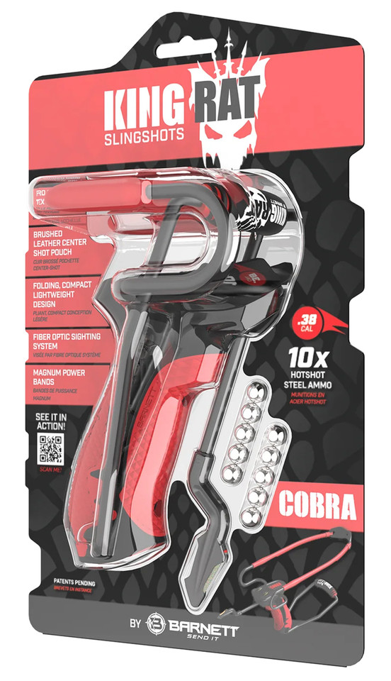 Barnett Outdoors Cobra SLingshot Model BAR50003 with 38 Caliber and 10 Inch Capacity