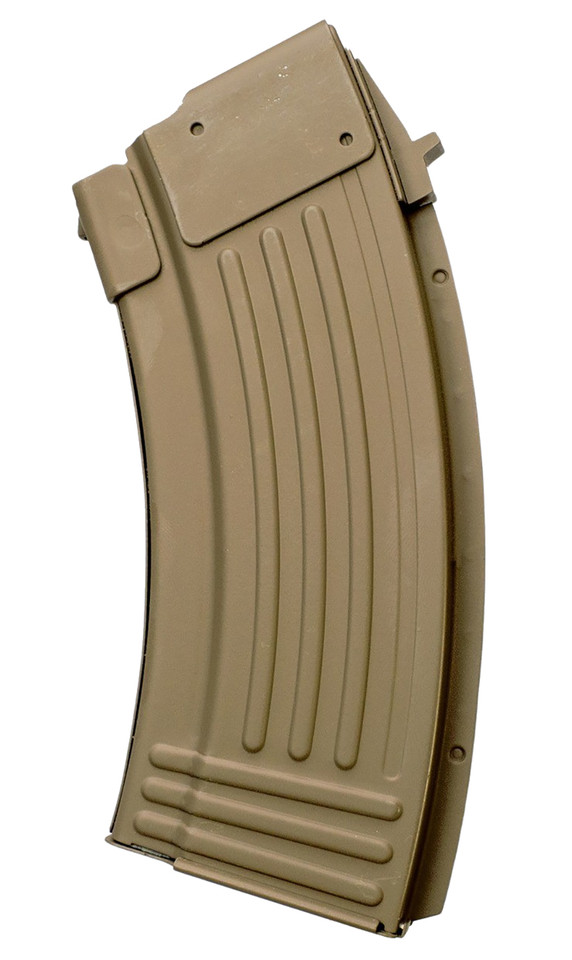 Global Ordnance LLC GP 810091157435 AK-47 20-Round Steel Magazine 7.62x39mm FDE