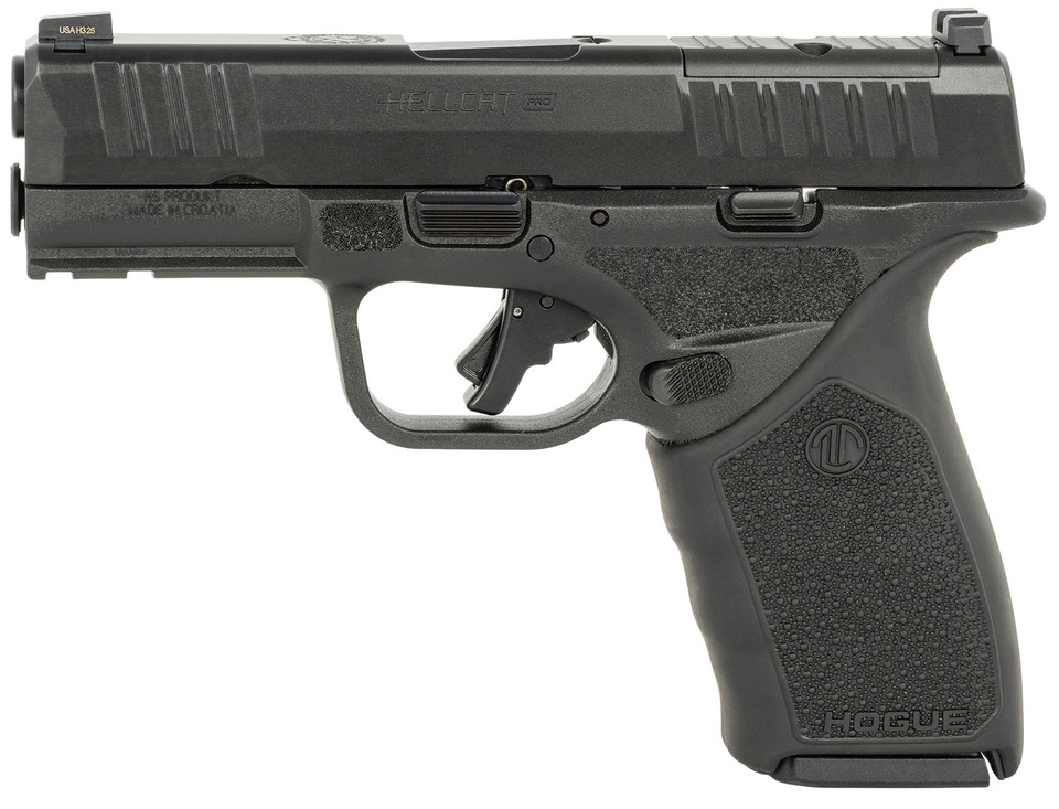 Langdon Tactical Tech Hellcat Pro OSP Trigger Job Black with Hogue Grip Sleeve and 9mm Luger Caliber