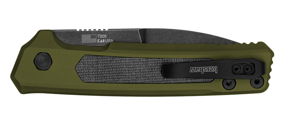 Kershaw Launch 22 Automatic Knife with CPM MagnaCut Steel Spear Point Blade and OD Green Anodized Handle