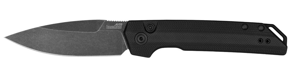 Kershaw Launch Iridium Automatic Knife with MagnaCut Steel Blade and Black Anodized Handle