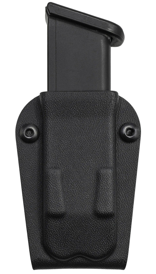C&G Holsters Universal Single Stack Magazine Pouch with Belt Clip Black Kydex