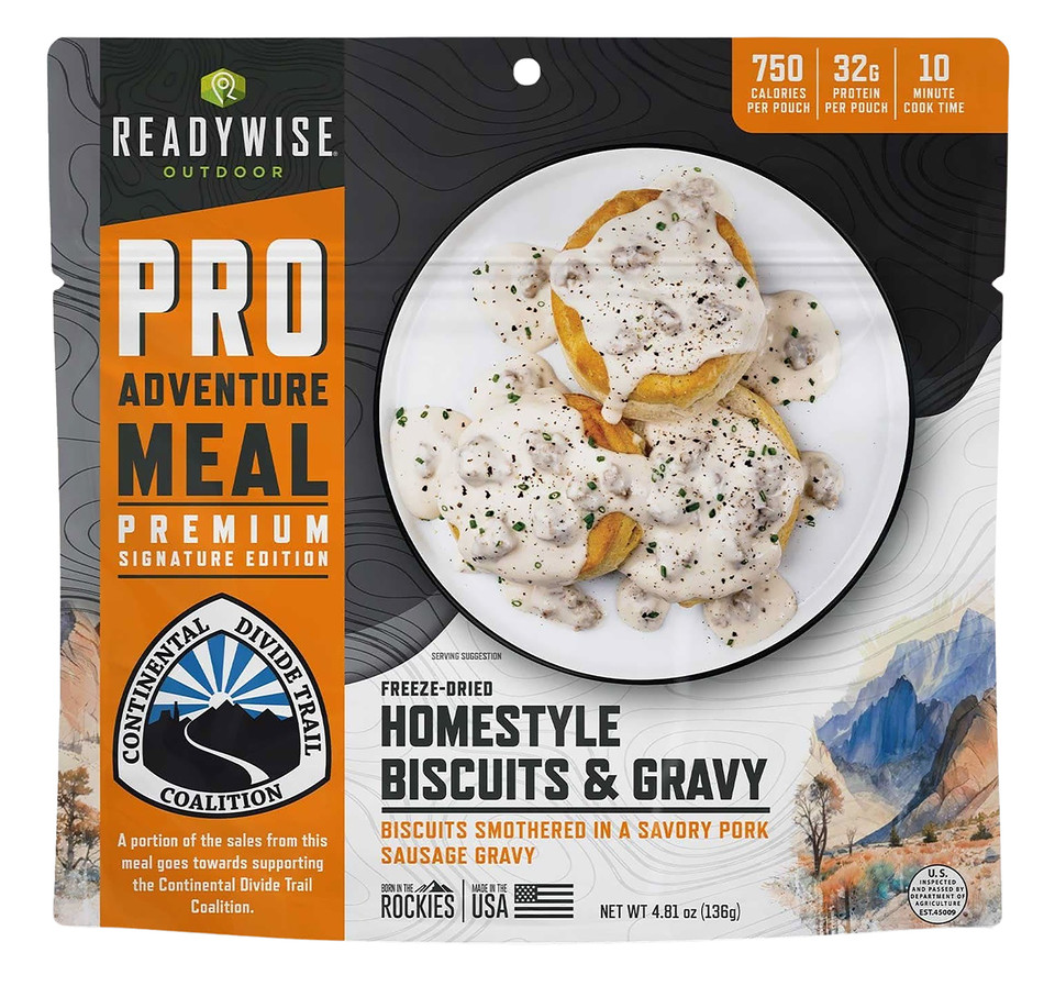 Wise Foods RW05403 Pro Meal Biscuits and Gravy 2 Servings Case