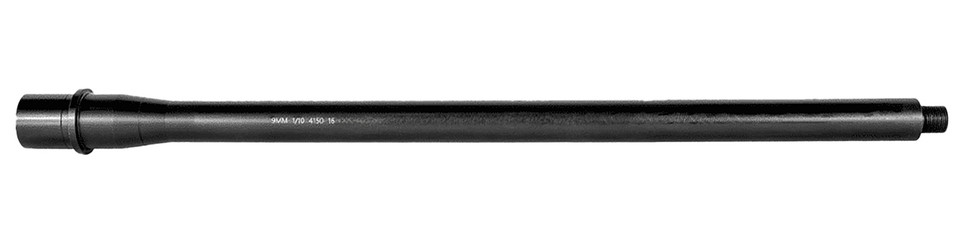 Lead & Steel LLC LS9MM16-36 16-inch AR-9 Barrel with 1:10 Twist and Black Nitride Finish