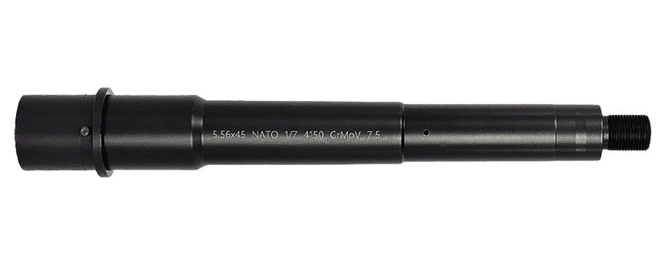Lead & Steel LLC L&S LS556MEDPIST7.5 AR9 Barrel 7.5 Inch 1:7 Twist Nitride Finish