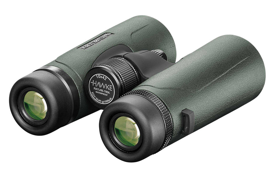 Hawke Sport Optics Nature-Trek 10x42mm Binoculars with BaK-4 Roof Prism and Fully Coated Optics