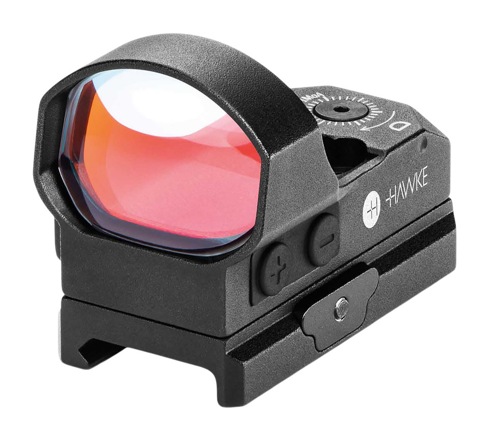Hawke Sport Optics 12145 Reflex Sight with Illuminated Circle and Red Dot Reticle for Weaver Rail