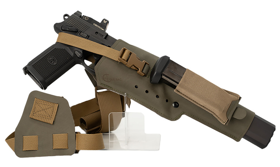 COLE-TAC Varmint XL Holster for Suppressed Centerfire Pistols Right Hand Ranger Green