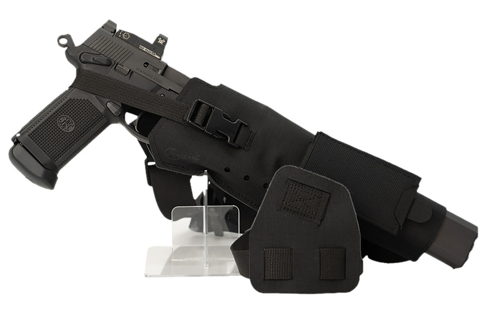 Cole-TAC Varmint XLC Holster for Suppressed Centerfire Pistols Right Hand Black