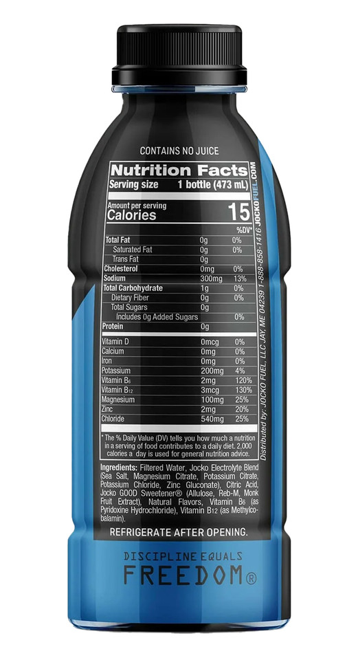 Jocko Fuel Jocko Hydrate Blue Raspberry RTD 16 oz