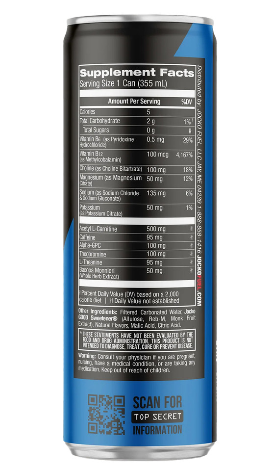 Jocko Fuel Jocko Go RTD Nitro Energy Drink 12 oz