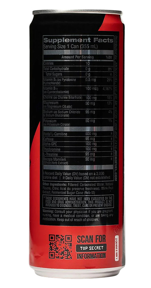 JOCKO FUEL Jocko Go Black Cherry Vanilla Energy Drink 12 oz
