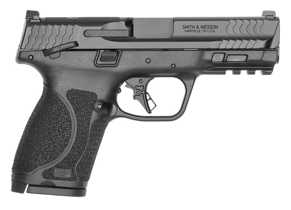 Smith & Wesson M&P9 2.0 Compact 9mm Luger Striker Fire Pistol with Optic Cut, 4-Inch Barrel, 10+1 Capacity, Black Finish