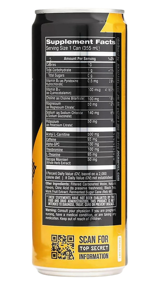 Jocko Fuel Jocko Go RTD Iced Tea Lemonade Energy Drink 12 oz