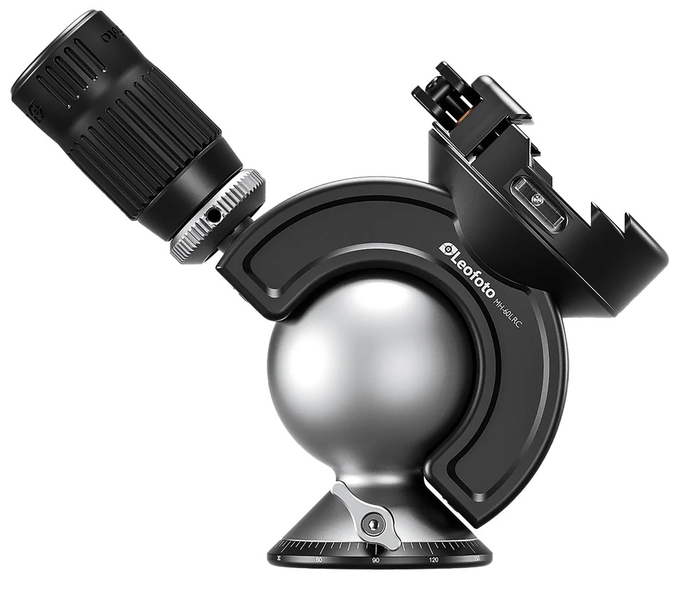 LEOFOTO USA MH-60LRC Full Dynamic Ball Head with Handlebar Control and Hybrid Clamp