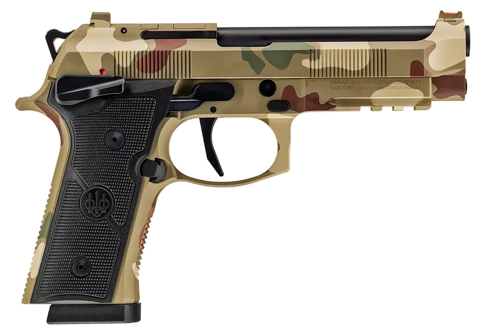 Beretta USA 92XI Combat Series 9mm Luger Single Action Only Pistol with Frog Skin Camo Cerakote Finish