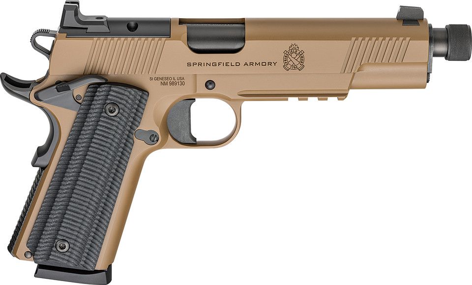 Springfield Armory 1911 Operator Model .45 ACP 5.75-Inch Barrel Coyote Brown Cerakote Finish
