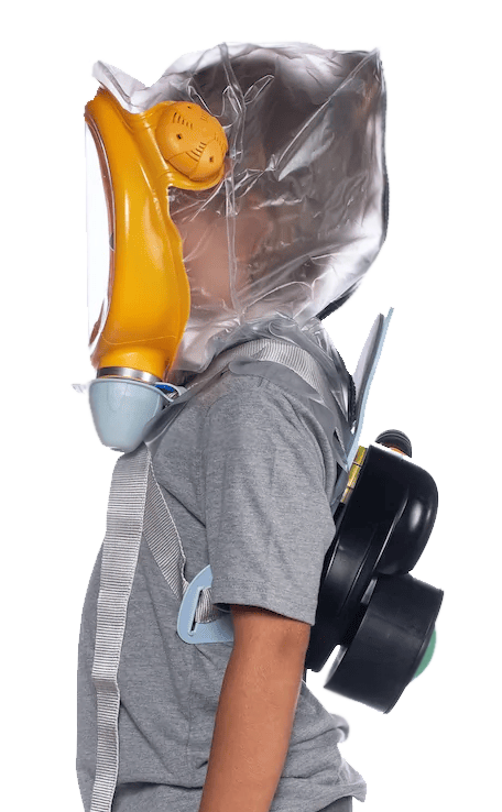 MIRA CM-3M CBRN Child Escape Respirator / Infant Gas Mask w/ PAPR