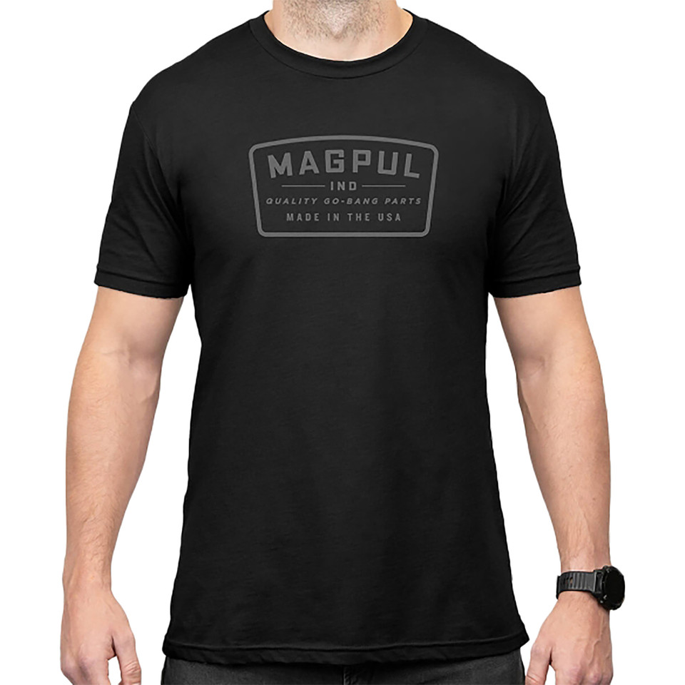 Magpul Industries Corp MAG1526-001-2XL Go Bang Short Sleeve T-Shirt Black 2XL Cotton Polyester