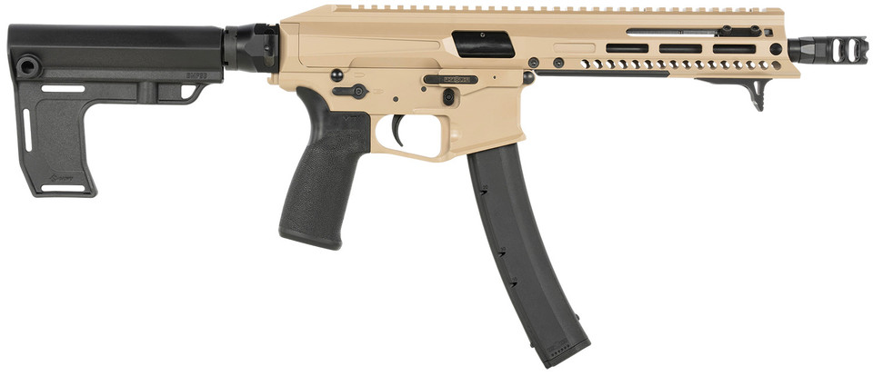 Patriot Ordnance Factory POF 2138 Phoenix 9mm Pistol Caliber Carbine 8 Inch Barrel 35+1 Rounds FDE