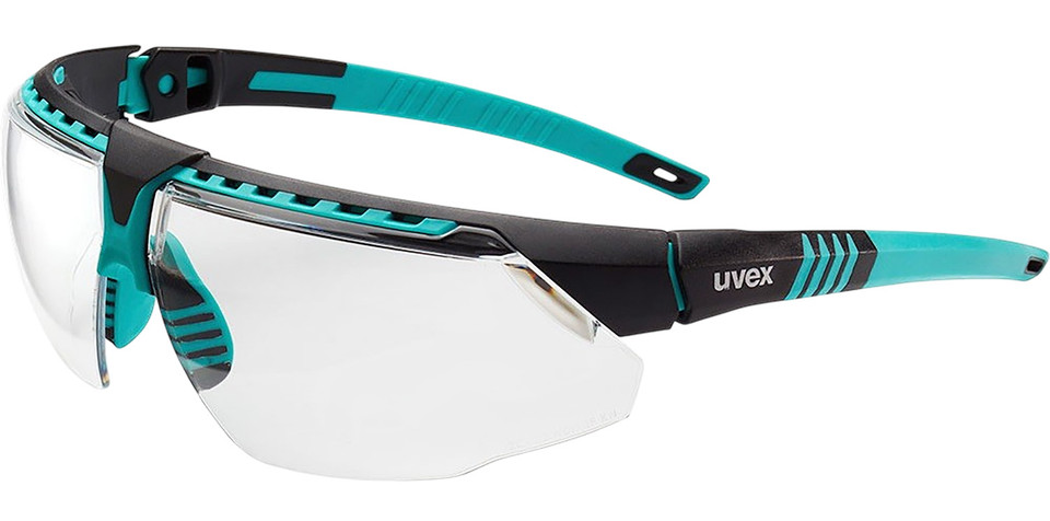 Howard Leight S2880HS UVEX Avatar Black and Teal Safety Glasses