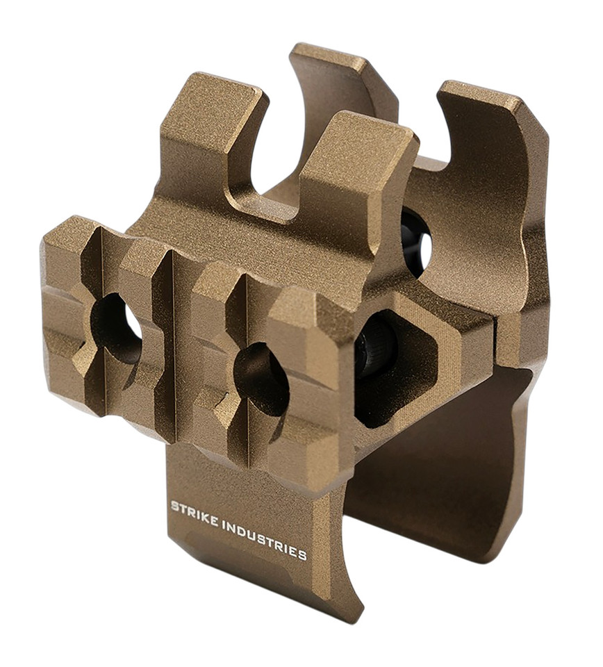 Strike SI SG-BCL-1301TAC-FDE Shotgun Barrel Clamp with Picatinny Rail and QD Sling Socket for Beretta 1301/A300