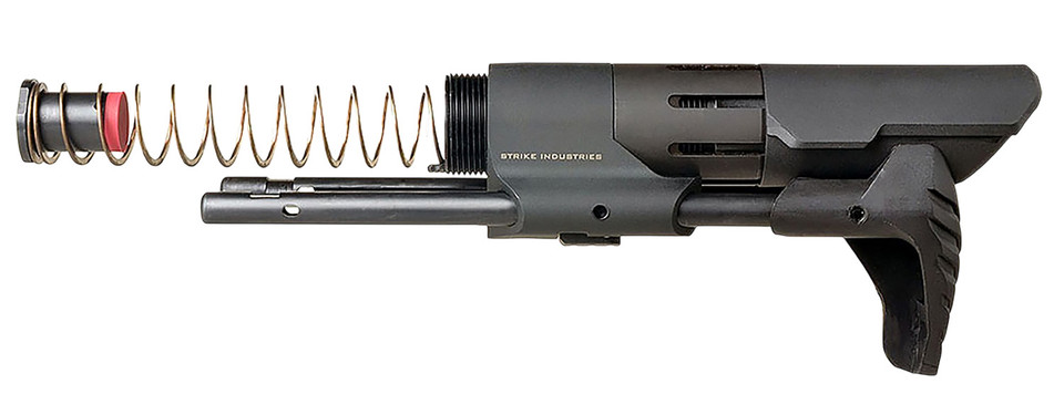 Strike Industries SI Strike PDW Stock Black Model: STRIKEPDWBK Compact Adjustable Stock for Close Quarters and Vehicular Use