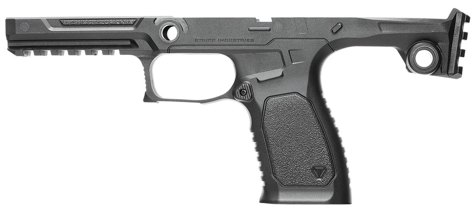 Strike Industries SMC-B-P320-S-BK Bravo P320 Chassis with Picatinny Rail and Ambidextrous Features