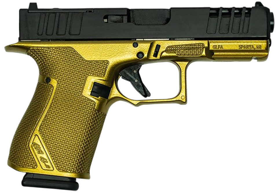 Great Lakes Firearms GLFA GL19 G-GLD Striker 9mm Compact Pistol with 4-Inch Barrel and Optic Ready Slide