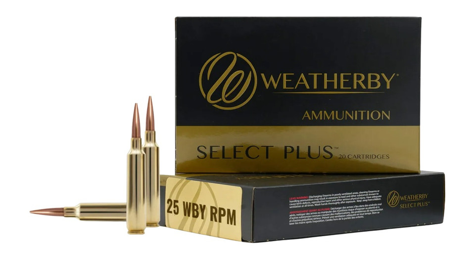 Weatherby 25 WBY RPM 117 Grain Horn SST Bullet