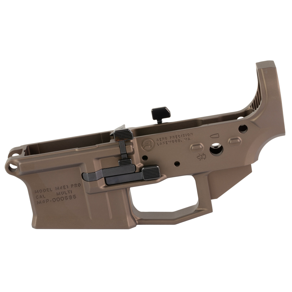 Aero Precision M4E1 PRO Stripped Lower Receiver 5.56/.223 – Kodiak Brown