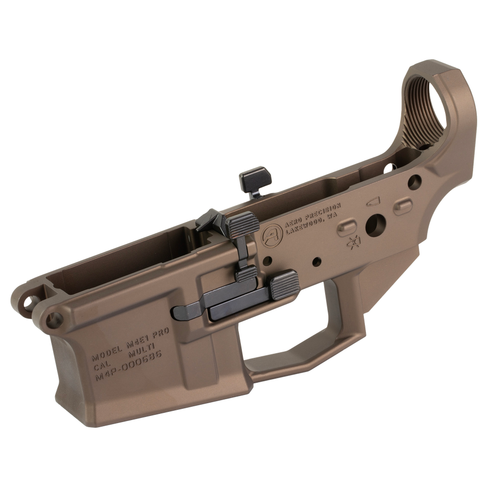Aero Precision M4E1 PRO Stripped Lower Receiver 5.56/.223 – Kodiak Brown