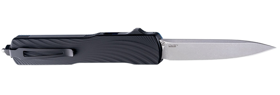 Hogue Compound 3.35-Inch Drop Point OTF Knife with Blue Handle