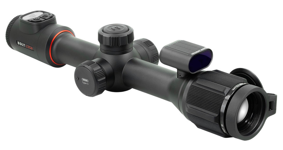 Nocpix Bolt-L35R Thermal Rifle Scope with Integrated Laser Rangefinder and Ballistic Calculator